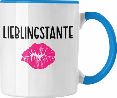 Produktbild von Trendation - Beste Tante Ever Tasse Geschenk Geburtstag Weihnachten Lustig Geschenkideen von Nichte Lieblingstante (Blau)