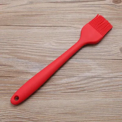 Produktbild von Backpinsel - Küchenpinsel - Pinsel - Silikonpinsel - Rot - 26CM - Silikon - Küchenzubehör - Küchenutensilien - Backen - Fetten - Fetten - Fettpinsel