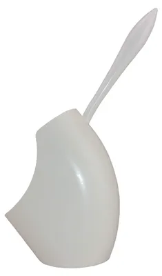 Zdjęcie produktu dla Szczotka do toalety z uchwytem, wysokość 38 cm, kolor biały, do łazienki