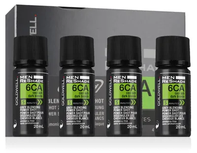Obrázek produktu pro Goldwell Men ReShade Grey Blending Power Shots (6CA Dark Blond) 4 x 20 ml