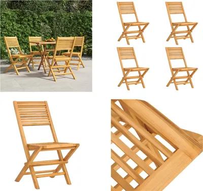 Obrázek produktu pro vidaXL Zahradní židle 4 ks. Skládací 47x62x90 cm z masivního teakového dřeva - Skládací zahradní židle - Skládací zahradní židle - Skládací zahradní židle - Skládací zahradní židle