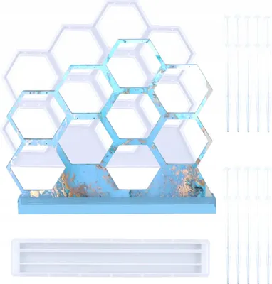 Produktbild von Silikonform Set für Harz Gießen DIY Schmuckherstellung Groß