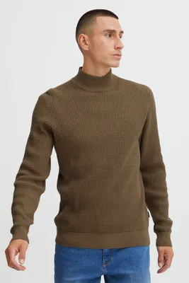 Produktbild von Blend 20714631 Herren Strickpullover Feinstrick Pullover mit Rollkragen Struktur-Strick