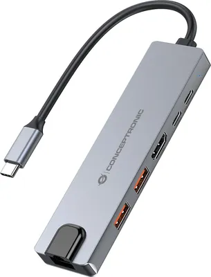 Immagine prodotto di CONCEPTRONIC 6-1 Dock USB-C->HDMI,2xUSB-A,USB-C,+ 25cm si