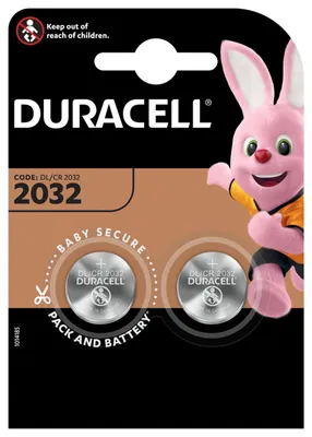 Produktbild von Lithium Knopfzelle Duracell CR2032 DL2032 2er Blister