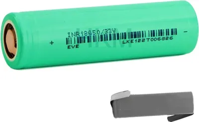 Produktbild von EVE INR18650-33V 3200mAh - 10A mit Lötfahne Z