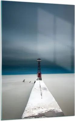 Produktbild von Bilder auf glas - Einteilig - Turm Strand Himmel - 70x100cm - Glasbilder - Wandbilder - Bilder - zum Aufhängen bereit - Wanddekoration aus Glas - Glas Bilder - Wandbild auf Glas - GPA70x100-4988