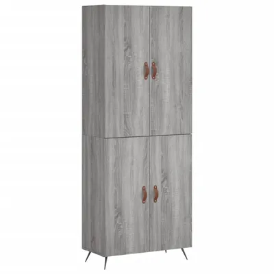 Produktbild von Highboard Grau Sonoma 69,5x34x180 cm Holzwerkstoff