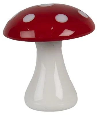 Produktbild von Clayre & Eef Dekorationsfigur Pilz Ø 4x4 cm Rot Weiß Glas