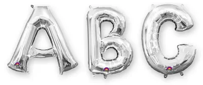 Folieballon Buchstabe H Silber, 66x81 cm, für Geburtstag
