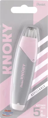 Produktbild von Pentel Mehrweg-Korrekturroller KNOKY 5 mm x 6 m grau