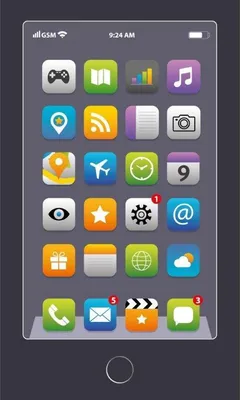 Produktbild von Handtuch, Badetuch, Kinderhandtuch aus Baumwolle 30x50cm Smartphone, Telefon 11