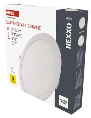 LED podhledové svítidlo NEXXO bílé, 30 cm, 25 W, neutrální bílá