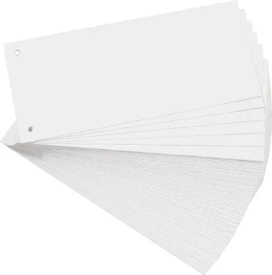 Immagine prodotto di EXACOMPTA 13405B Trennstreifen 105 x 240 mm weiß 180 g/qm