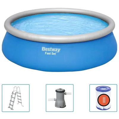 Productafbeelding van Bestway Fast Set Zwembadset opblaasbaar rond 457x122 cm
