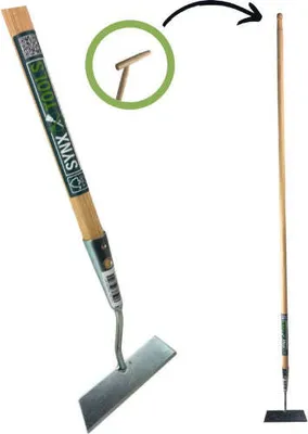 Produktbild von Synx geschmiedete gerade Hacke 14 cm – Unkrautentferner – 160 cm Griff