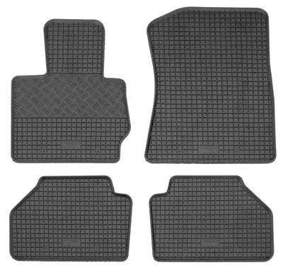 Rigum Gummi Fußmatten Set für BMW X3 Typ F25, Mod. Bj. 2010-, 4-teilig, schwarz