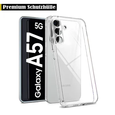Produktbild von Für Samsung Galaxy A57 5G - Handy Silikon Hülle Transparent Kamera Schutz Hülle Tasche Case Handyhülle Cover