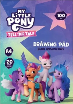 Produktbild von My Little Pony Astra weißer Zeichenblock A4 20 Blatt