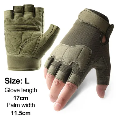 Produktbild von Vacuum-1 Doppelte Outdoor-Halbfinger-Schutzhandschuhe Größe L