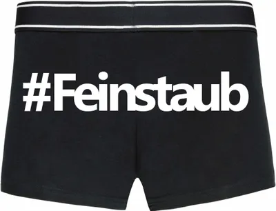 Produktbild von Boxershorts - Mann - Boxer-0046-man-black-h-XXL - schwarz - XXL - hinten - #Feinstaub - lustiges Motiv - Spruch - Unterwäsche - Unterhose - Freizeit - lustig