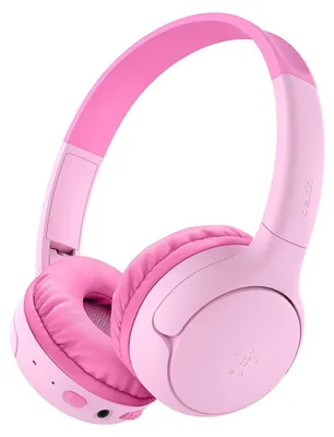 Productafbeelding van Belkin AUD012hqPK, Bekabeld en draadloos, Muziek, Koptelefoon met microfoon, Roze