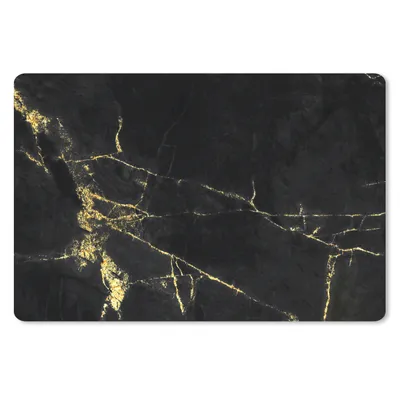 Produktbild von MuchoWow® Mauspad Mousepad Marmor - Schwarz - Gold - Luxus 27x18 cm - Mousepads - Maus Mat - Pad - Mausunterlage - Büroartikel - Desk Matten