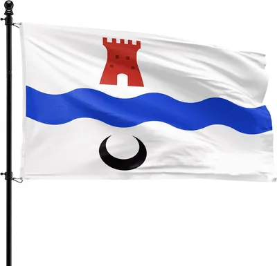 Produktbild von Gemeindefahne Leiderdorp, 90 x 150 cm, Polyester, für Fahnenmast