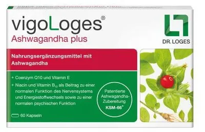 Produktbild von Vigologes Ashwagandha plus Kapseln 120 St