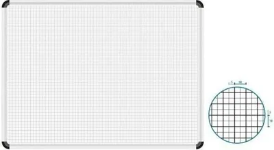 Produktbild von Magnettafel Raster 5x5/10x10mm 490x350mm 31 Planungszeilen