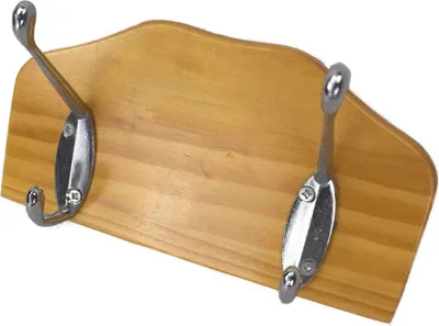 Produktbild von Kleiderhaken 2fach Haken Garderobenhaken Garderobe Wandhaken
