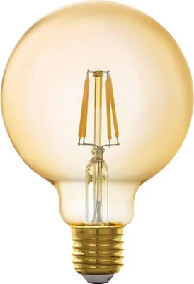 Produktbild von EGLO 33834 Leuchtmittel "LM_LED_E27" Glas, amber, 2200K, 500 lm