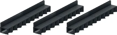 Produktbild von 3x1m ACO Hexaline 2.0 Entwässerungsrinne Schlitzaufsatz Kunststoff Rinne Bodenrinne Terrassenrinne
