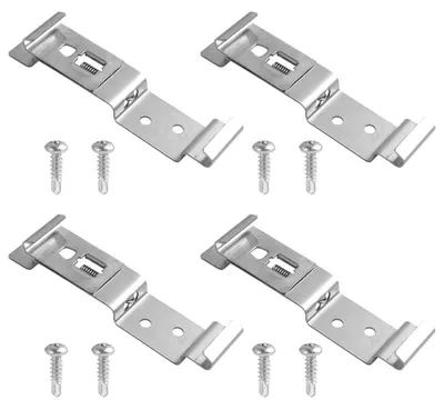 Obrázok produktu pre Držiaky štítkov (SPZ) z nehrdzavejúcej ocele, 4 kusy, rozmer 125x25 mm, vhodné pre osobné automobily, nákladné vozidlá a prívesy
