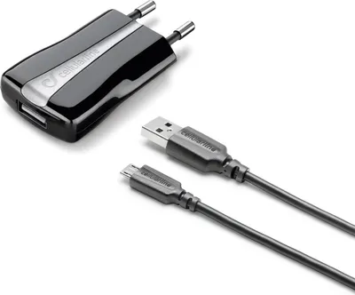 Immagine prodotto di Cellularline USB Charger Kit 1A Caricabatterie Connettore Micro USB Nero