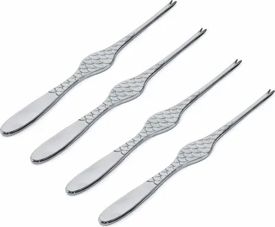 Zdjęcie produktu dla Alessi Colombina Fish,Shellfish Fork (Art.-Nr. FM23/43S4, EAN 8003299409808)