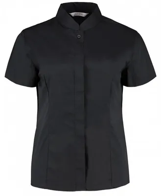 Produktbild von BARGEAR - Hemd Stehkragen für Damen kurzärmlig LT3809 (M) (Schwarz)