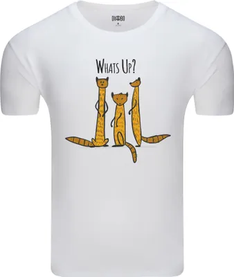 Produktbild von Diarbo Herren T-Shirt mit Lustigem Tierliebhaber Druck Lustige Mungos Weiß Gr.XS