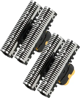 Produktbild von vhbw 2x Klingenblock kompatibel mit Braun Syncro/SyncroPro 5745, 5747, 7015, 7475, 7504, 7505, 7510, 590cc, 590cc-3, 590cc-4 Rasierer Schwarz Silber