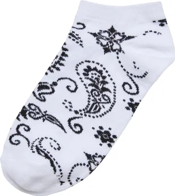 Image de Urban Classics TB6425 | Bandana Pattern No Show Socks 5-Pack Chaussettes - Couleur : Blanc - Taille : 47-50