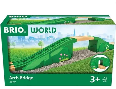 Zdjęcie produktu dla Akcesoria kolejowe – BRIO – 36107 – Most modułowy – drewno bukowe – od 3 lat