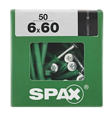 Productafbeelding van SPAX® 4861080600606 SPAX® 4861080600606 Nageldübel Ø 6 mm x 60 mm, 50 St.