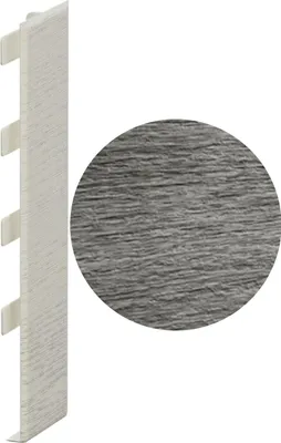 Obrázok produktu pre Fasádne panely VOX KERRAFRONT Classic FS-201 – odolné voči UV žiareniu – bezúdržbové – 295 x 21,9 cm – striebornosivé – 2 ks