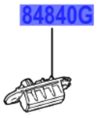 Obrázok produktu pre TOYOTA Corolla Prius Yaris Kľučka batožinového priestoru 84840-52040 OE