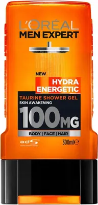Zdjęcie produktu dla L'Oreal Men Hydra Energetic Żel pod prysznic 3in1, 300 ml