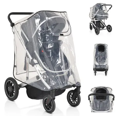 Produktbild von Moni Kinderwagen-Regenschutz Bimbro universal, Belüftungslöcher, für Einsitzer transparent