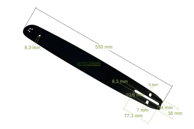 Immagine prodotto di lama da 50 cm 20" per motosega Fuxtec Horn McDillen Tarus 1,5 mm; 0,325"; 76 TG