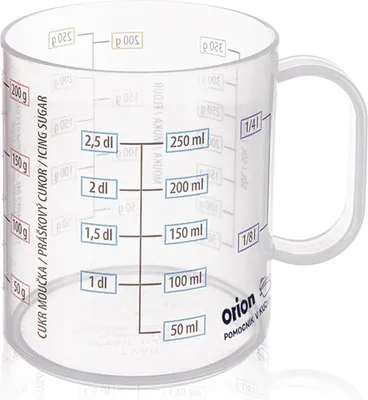 Produktbild von Orion | Messbecher - Aus Glas - 250 ml - Mit Skala - Spülmaschinenfest - Universelle Anwendung