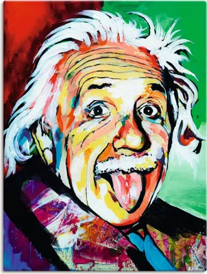 Produktbild von ARTland Leinwandbild Einstein Größe: 60x80 cm