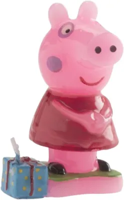 Image de Ensemble de décorations pour gâteau d'anniversaire Peppa Pig, bougies, 7,5 cm, multicolore, 7,5 cm